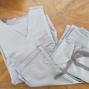 Figs brand Dusty Blue XS Scrub Set